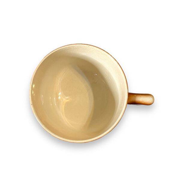 Vintage “Texas Demitasse” Pair Ceramic Glazed Oversized Coffee Mugs Japan Made - Picture 7 of 16